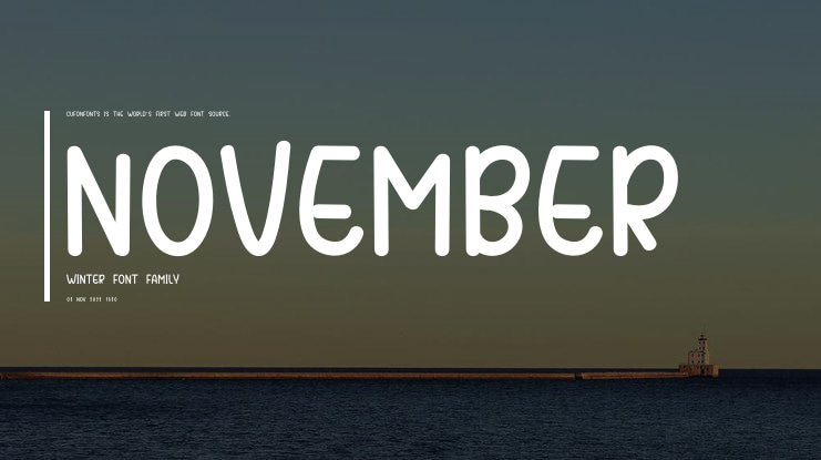 November Winter Font