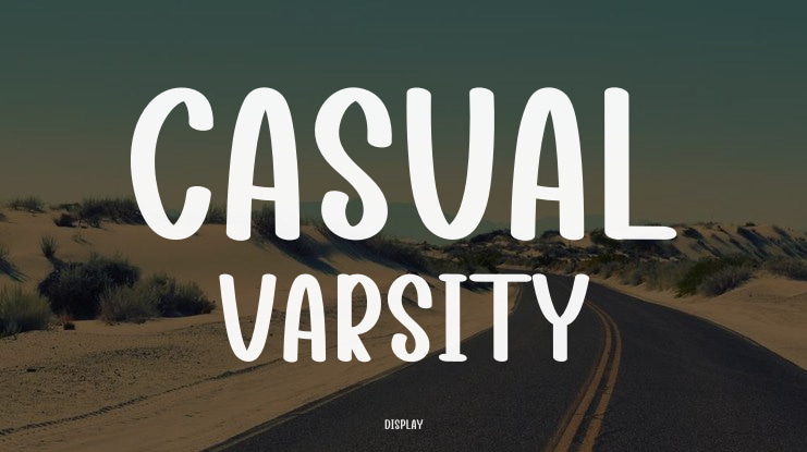 Casual Varsity Font