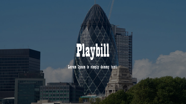 Playbill Font