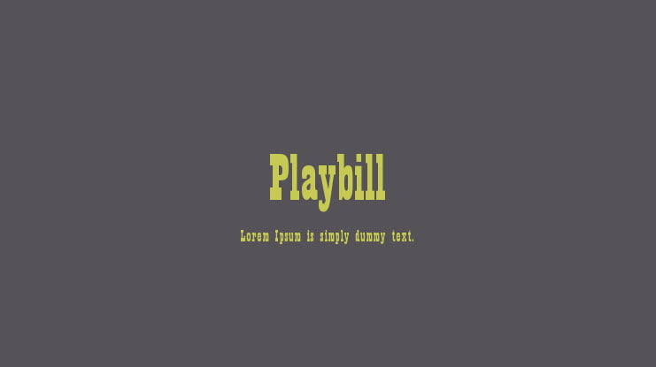 Playbill Font