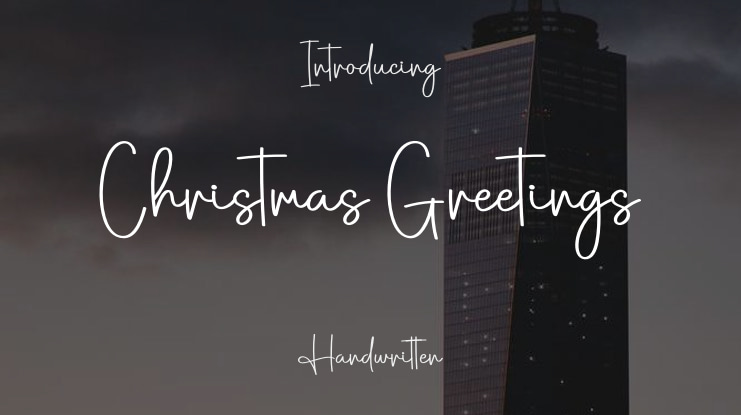 Christmas Greetings Font