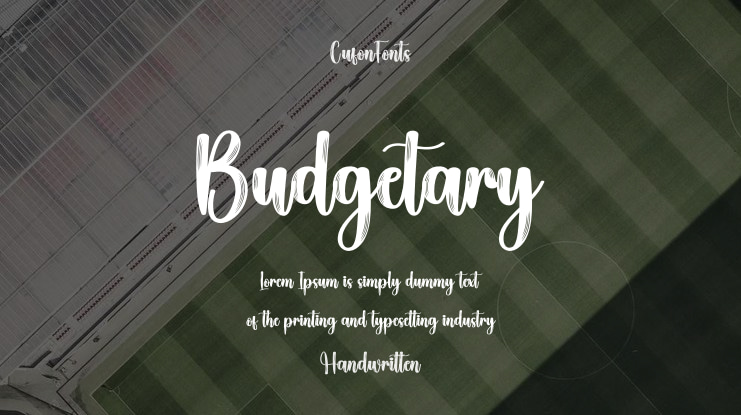 Budgetary Font