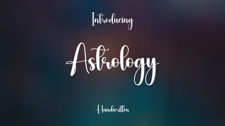 Astrology Font