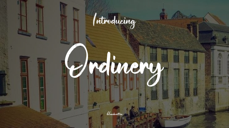 Ordinery Font