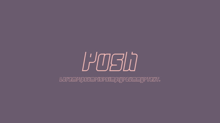 Push Font Family