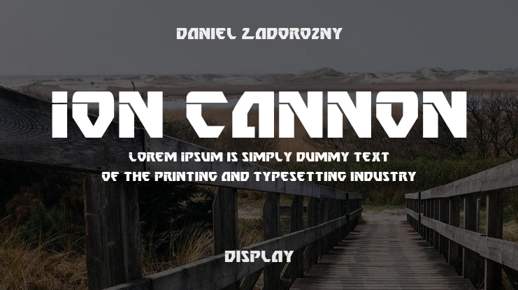 Ion Cannon Font Family