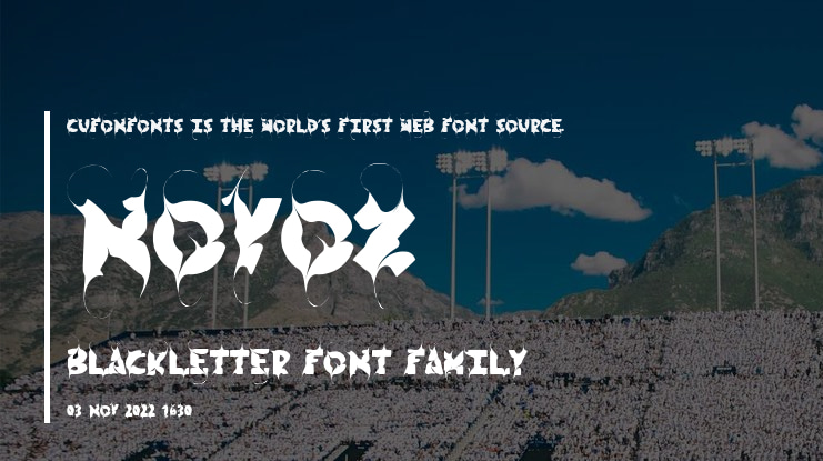 Novox Blackletter Font