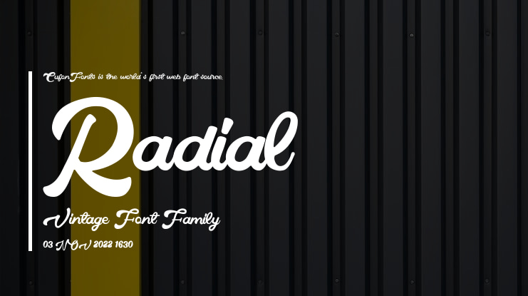 Radial Vintage Font Family