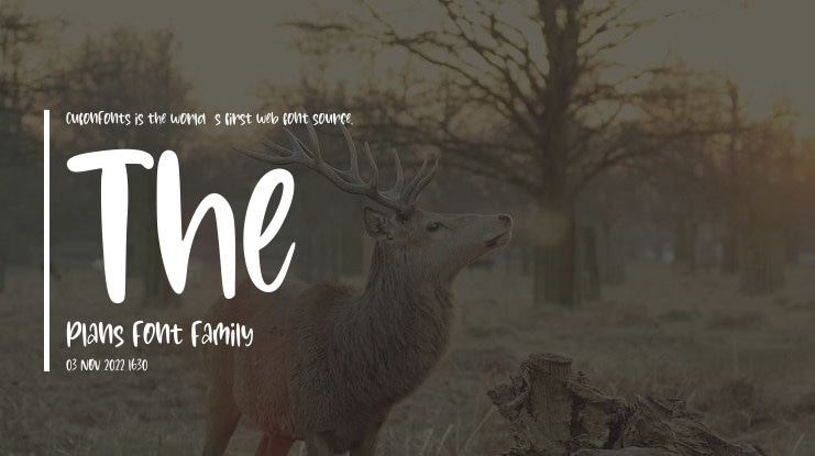 The Plans Font