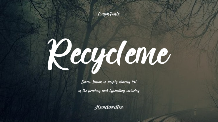 Recycleme Font