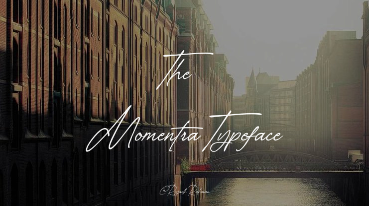The Momentra Font