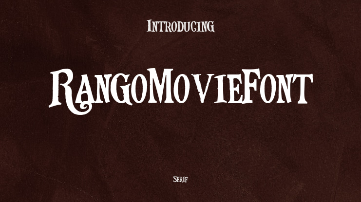 RangoMovieFont Font