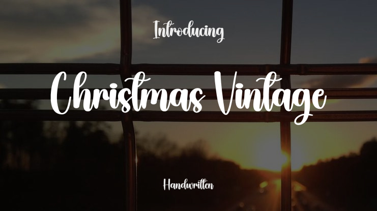 Christmas Vintage Font