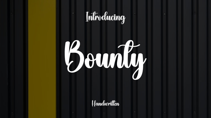 Bounty Font