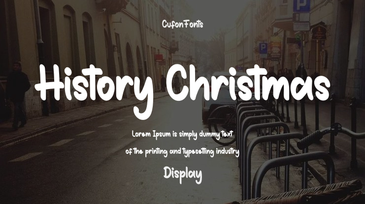 History Christmas Font
