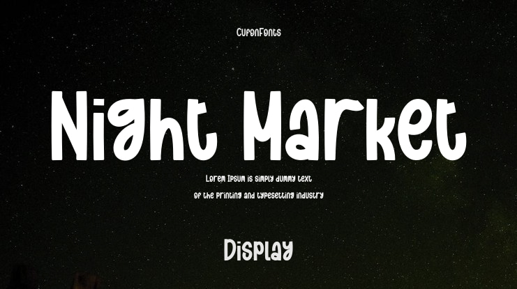 Night Market Font