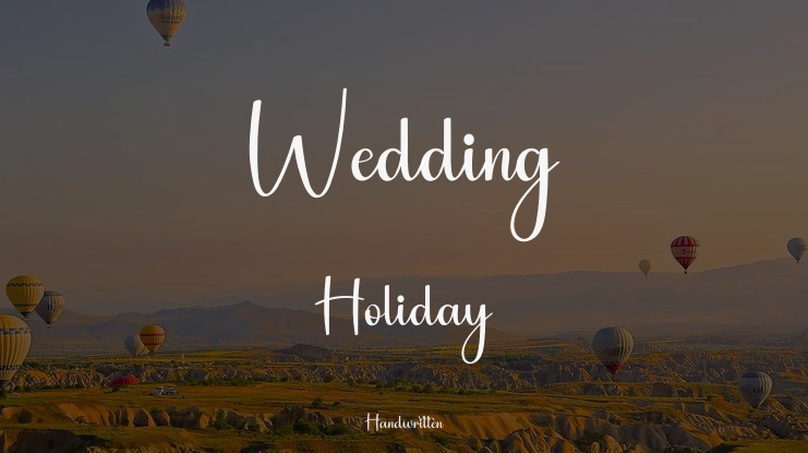 Wedding Holiday Font