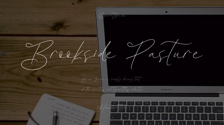 Brookside Pasture Font Family