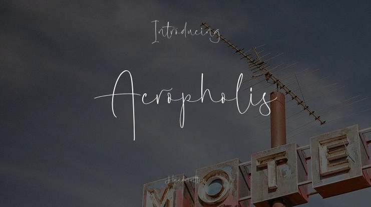 Acropholis Font Family