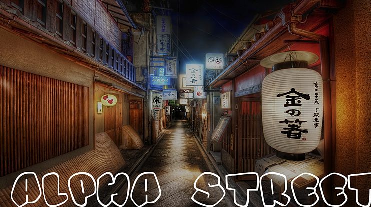 Alpha Street Font