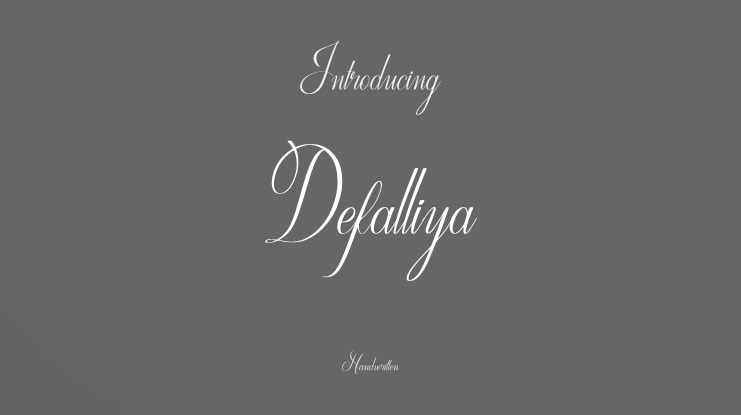 Defalliya Font