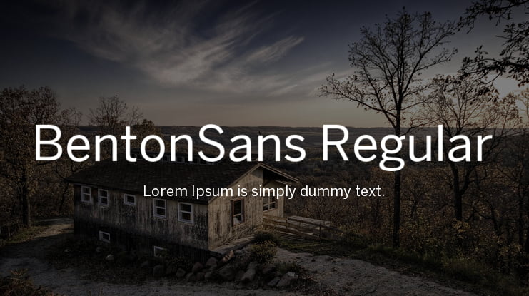 BentonSans Regular Font