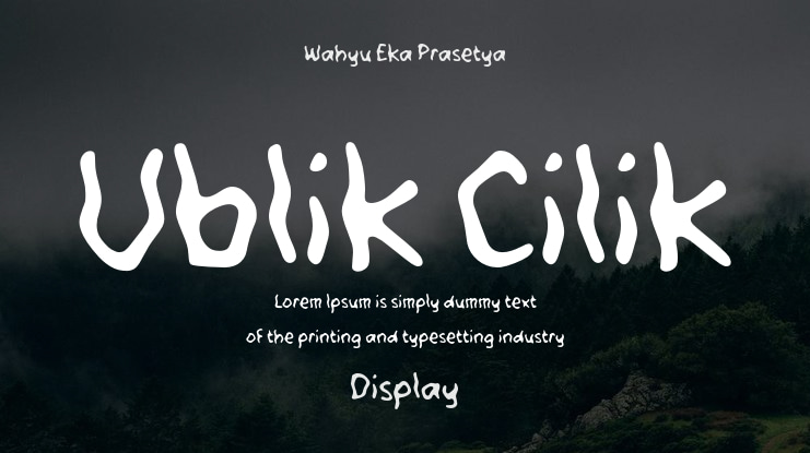 Ublik Cilik Font