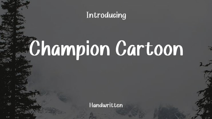 Champion Cartoon Font