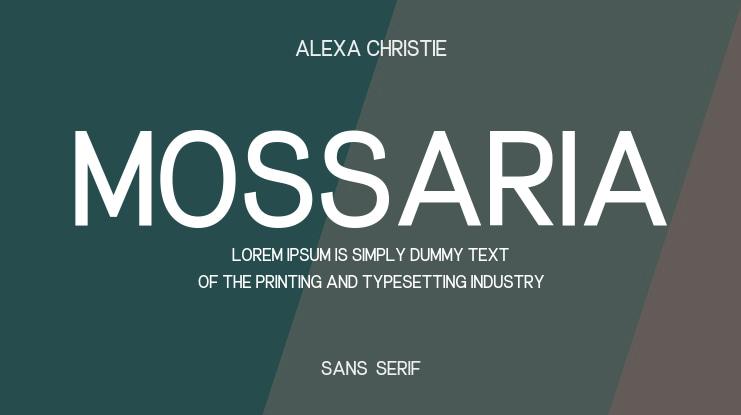 Mossaria Font