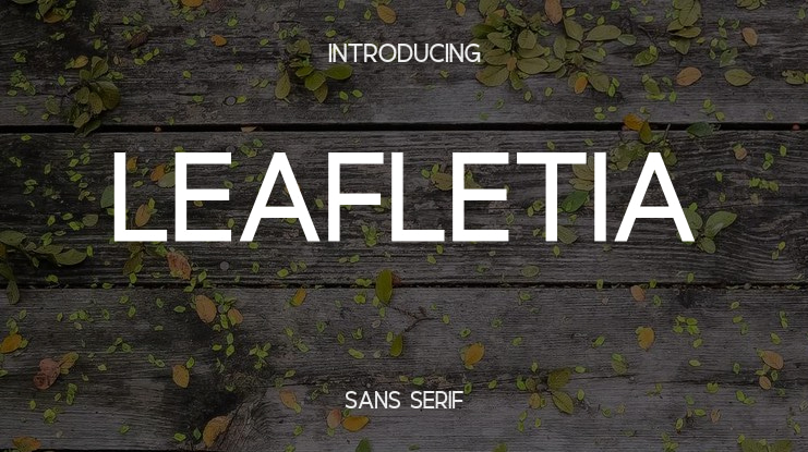Leafletia Font