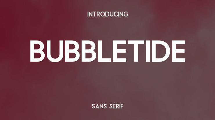 Bubbletide Font
