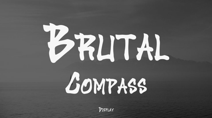 Brutal Compass Font