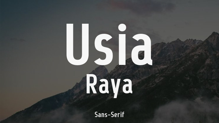 Usia Raya Font