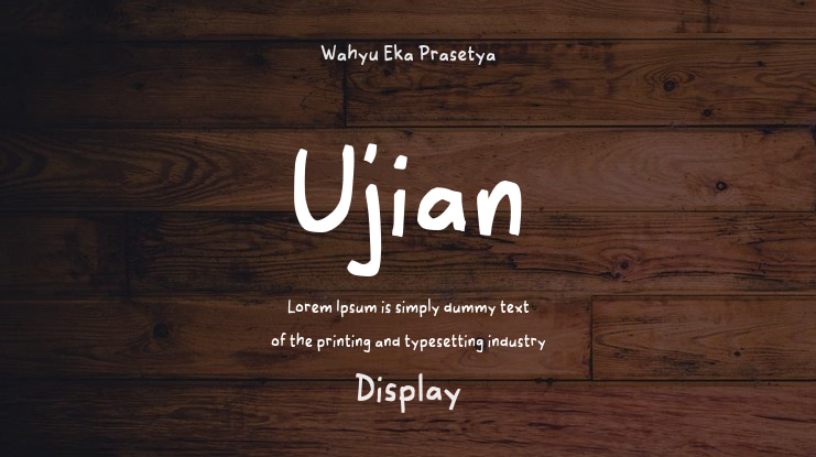 Ujian Font