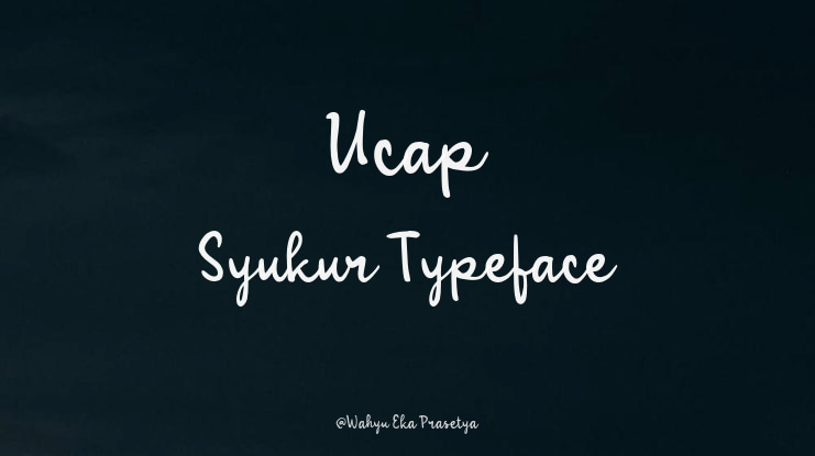 Ucap Syukur Font