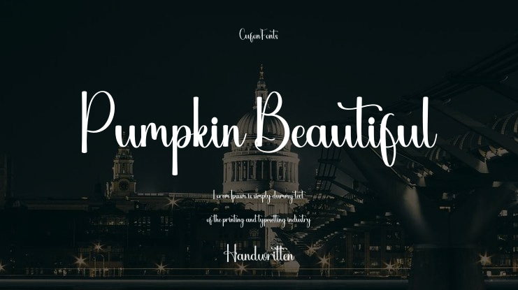 Pumpkin Beautiful Font