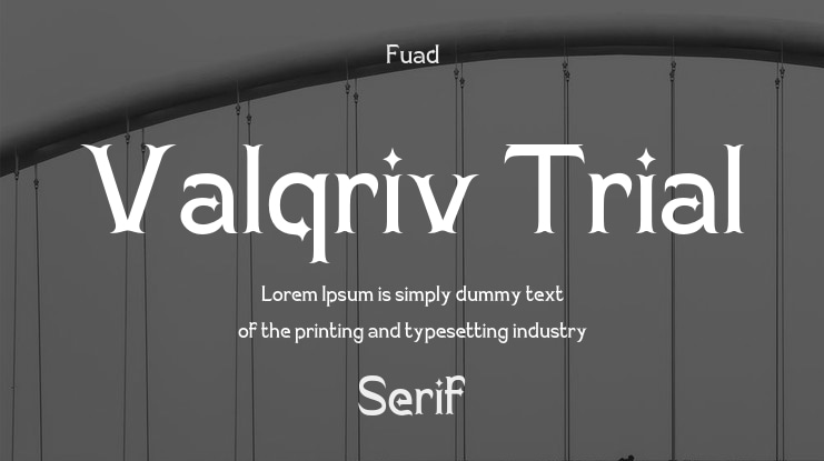 Valqriv Trial Font