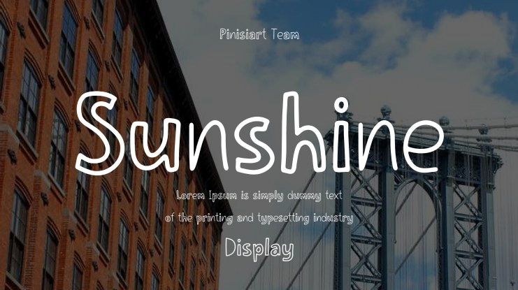 Sunshine Font