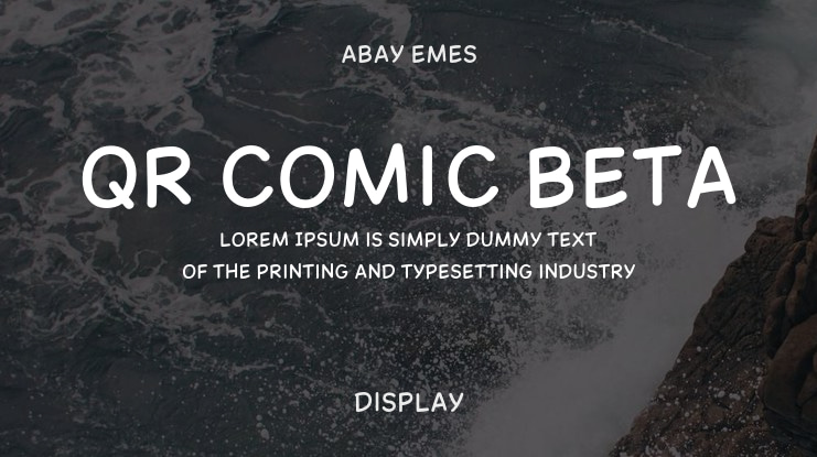 QR Comic Beta Font