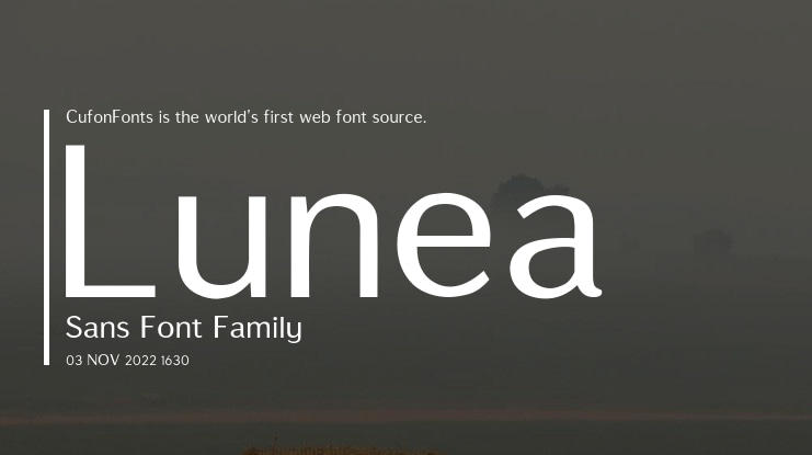 Lunea Sans Font
