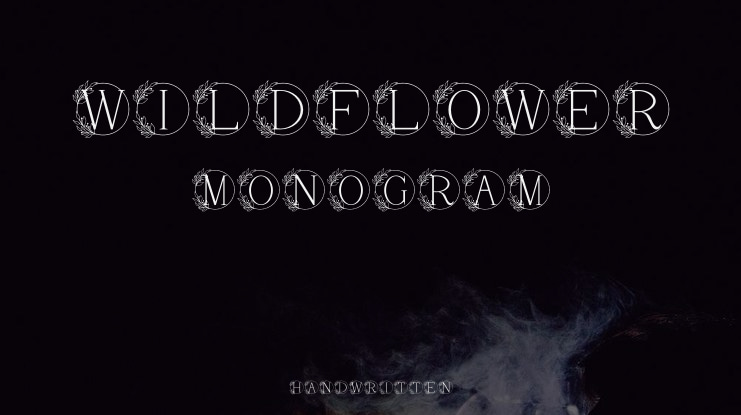 Wildflower Monogram Font