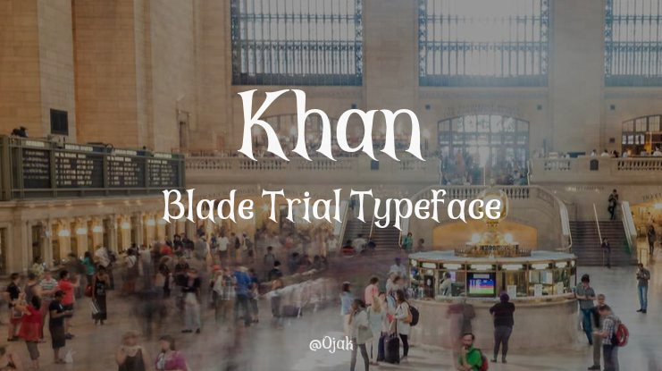 Khan Blade Trial Font