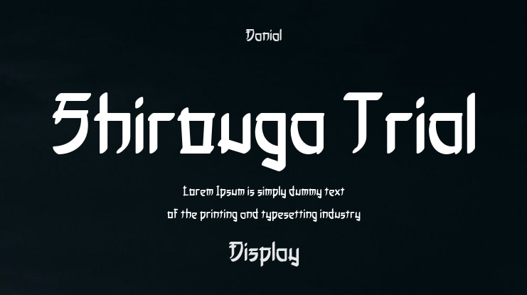 Shirouga Trial Font