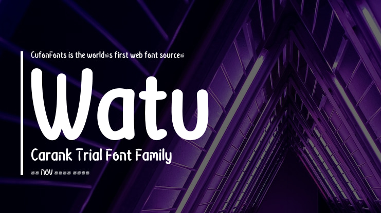 Watu Carank Trial Font