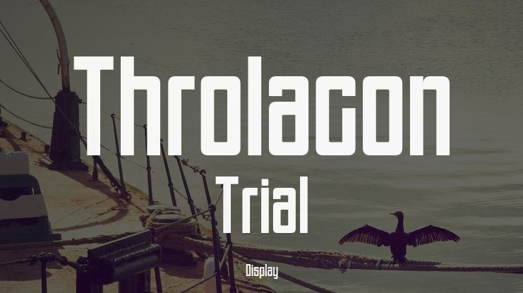 Throlacon Trial Font