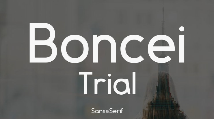 Boncei Trial Font