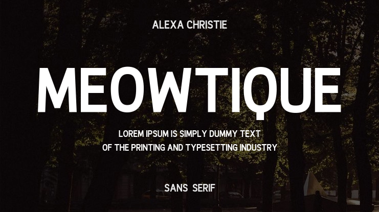 Meowtique Font