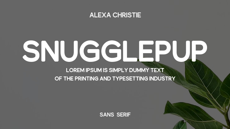 Snugglepup Font