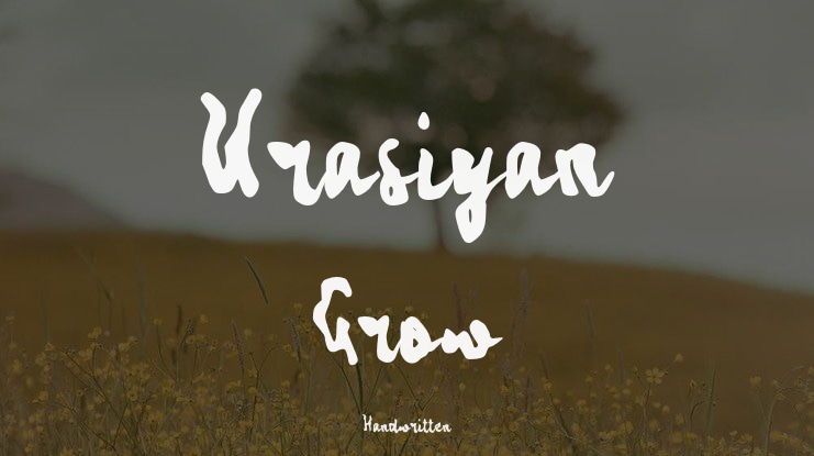 Urasiyan Grow Font