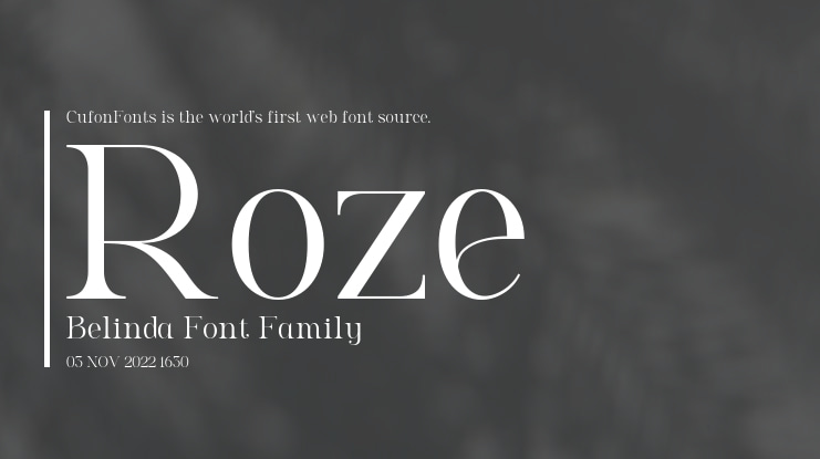 Roze Belinda Font Family